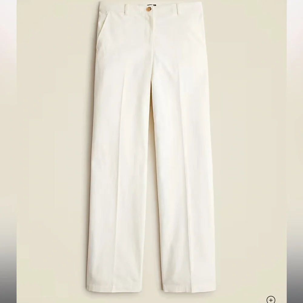 🆕 J crew Full-length wide-leg trouser in‎ cotton blend